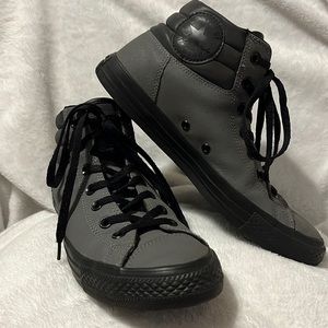 Converse Men’s Grey Mid Top Rubber Sole